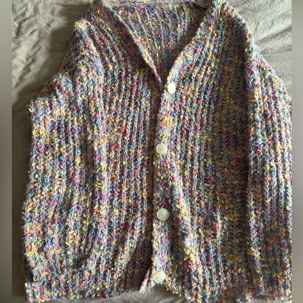 SHEIN Colorful Knit Cardigan